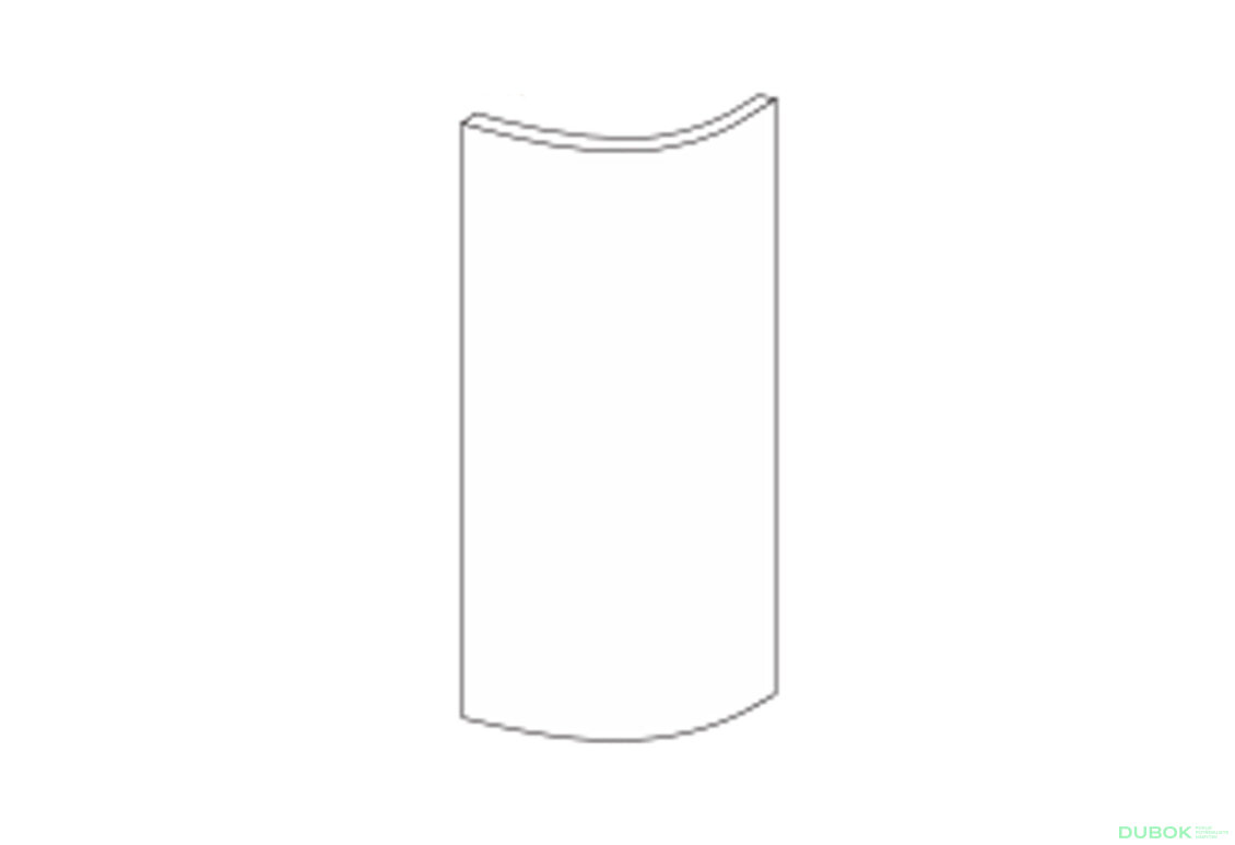 Fasáda 30VZR Ukončení Rádiusní 900mm Mary Pro Blum