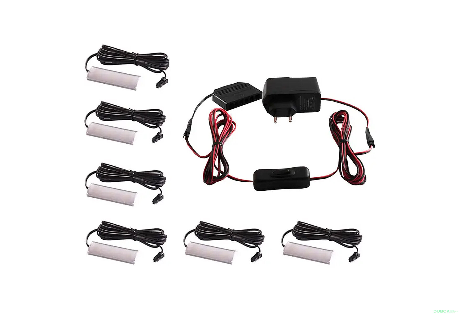 Obrázek 1 - Sada LED osvětlení pro police x 6