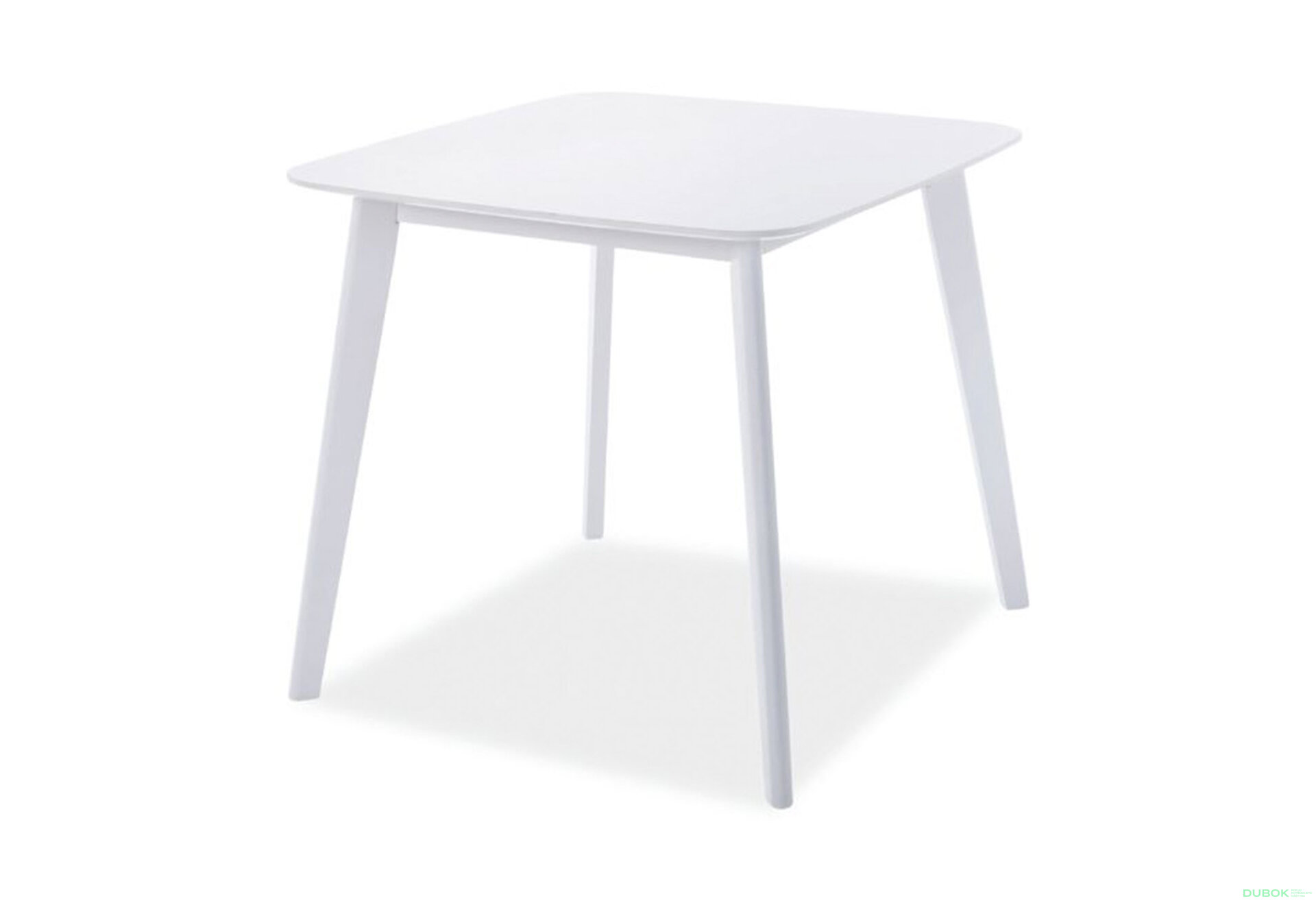 Obrázek 1 - Stůl Sigma 80x80 bílý MDF / dřevo