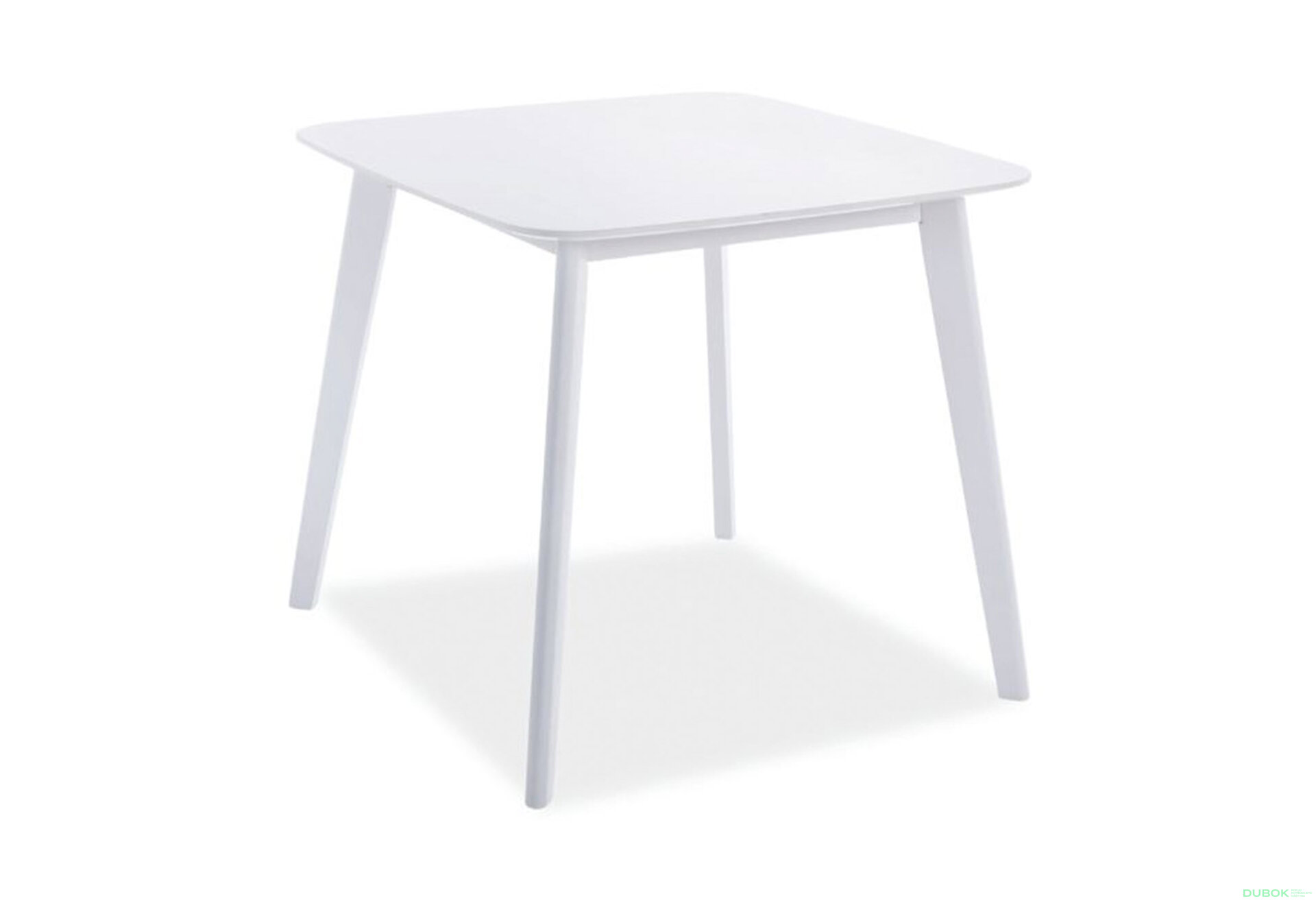 Obrázek 2 - Stůl Sigma 80x80 bílý MDF / dřevo