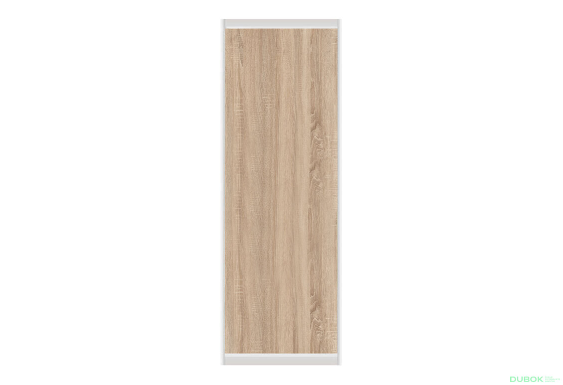 Obrázek 6990 - Skříň 2D 1200x2400x600, DTD + zrcadlo, Světlý dub sonoma