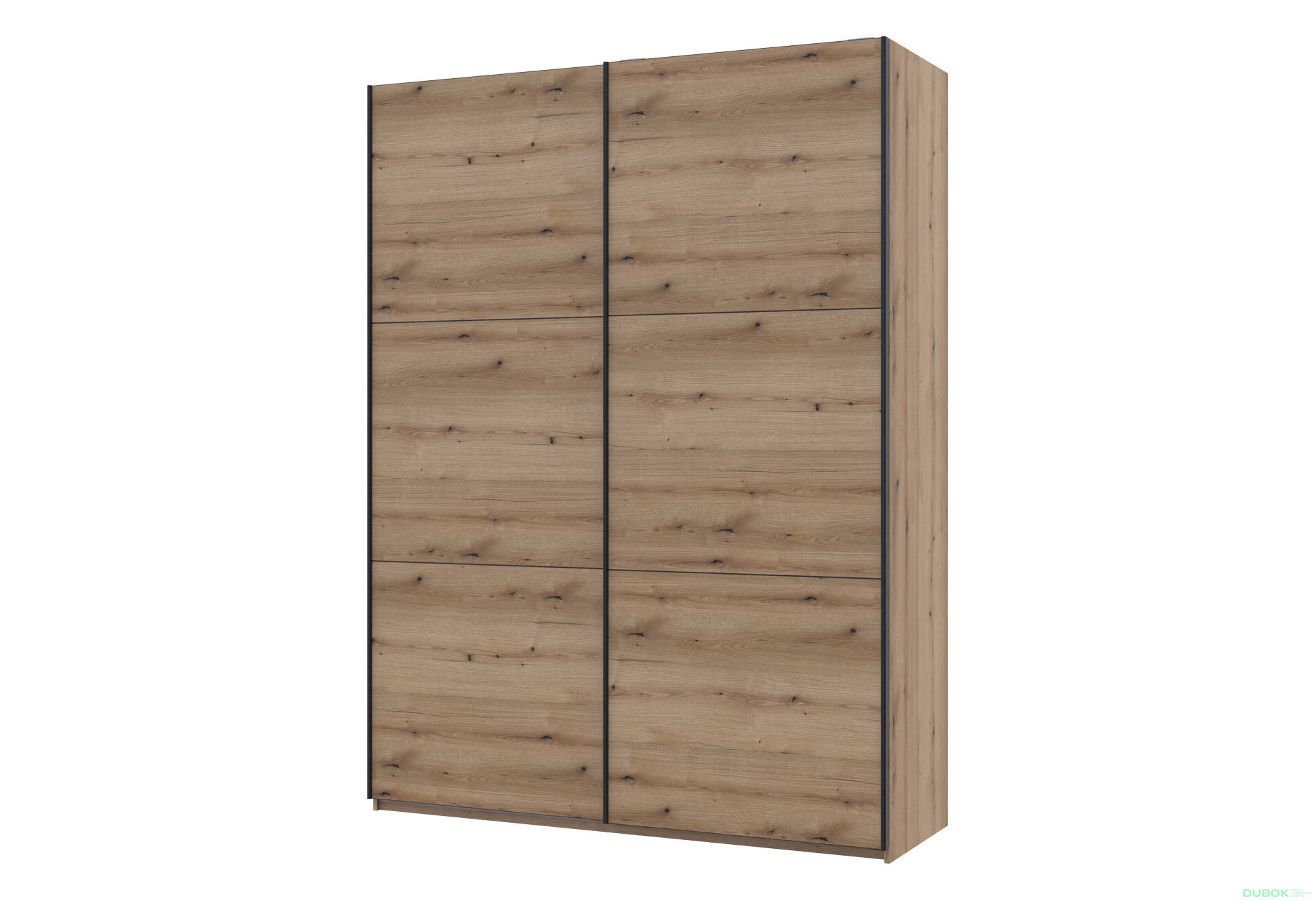 Obrázek 1 - Skříň s posuvnými dveřmi G-Caiser 2dveřová, DTD, 180 cm, dub evoke