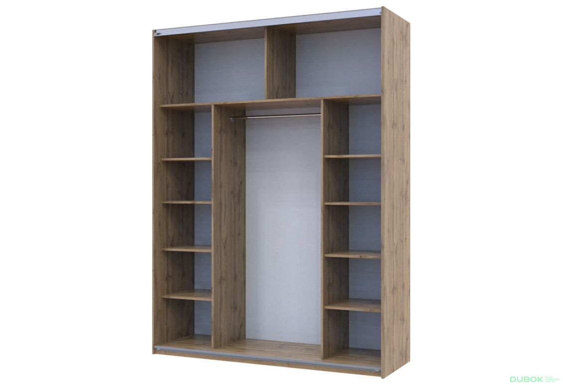 Obrázek 3 - Skříň s posuvnými dveřmi Taho 2 Zrcadla 180x60x240 G-Caiser