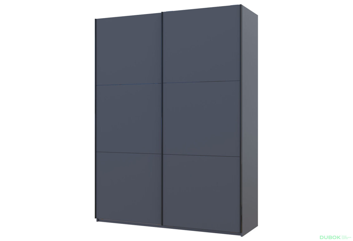 Skříň G-Caiser Doros s 2 dveřmi DTD, 160 cm, grafit