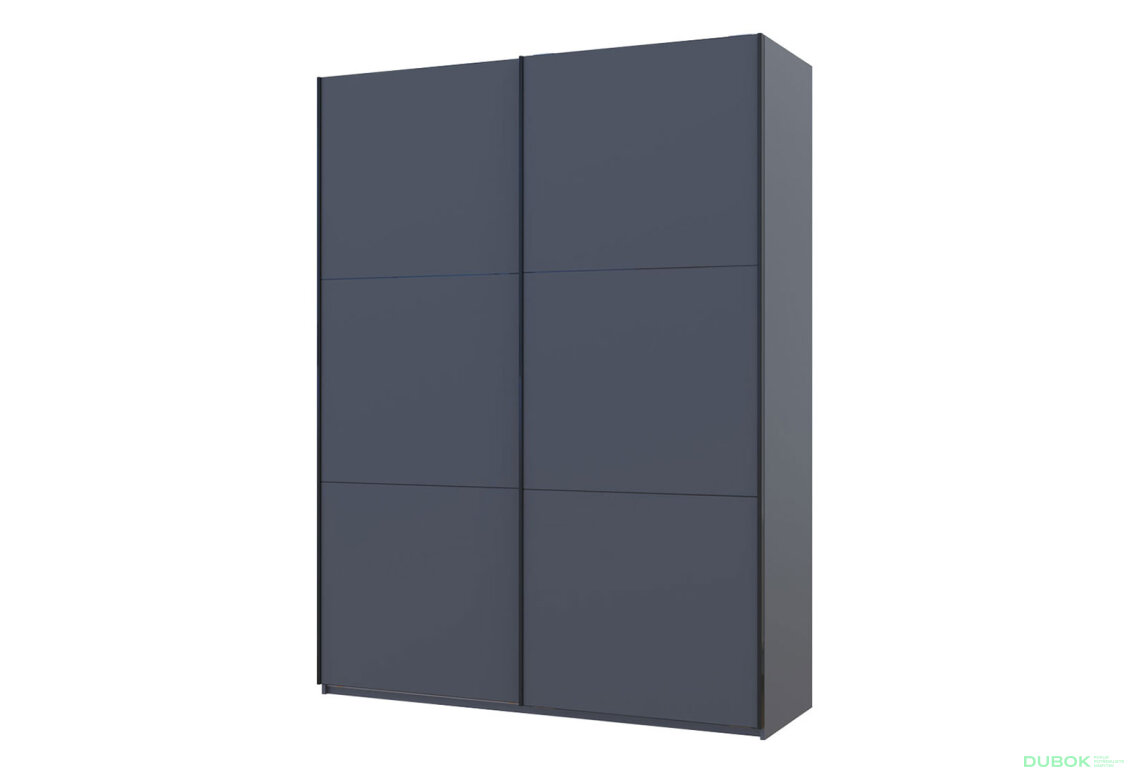 Skříň G-Caiser Doros s 2 dveřmi DTD, 180 cm, grafit