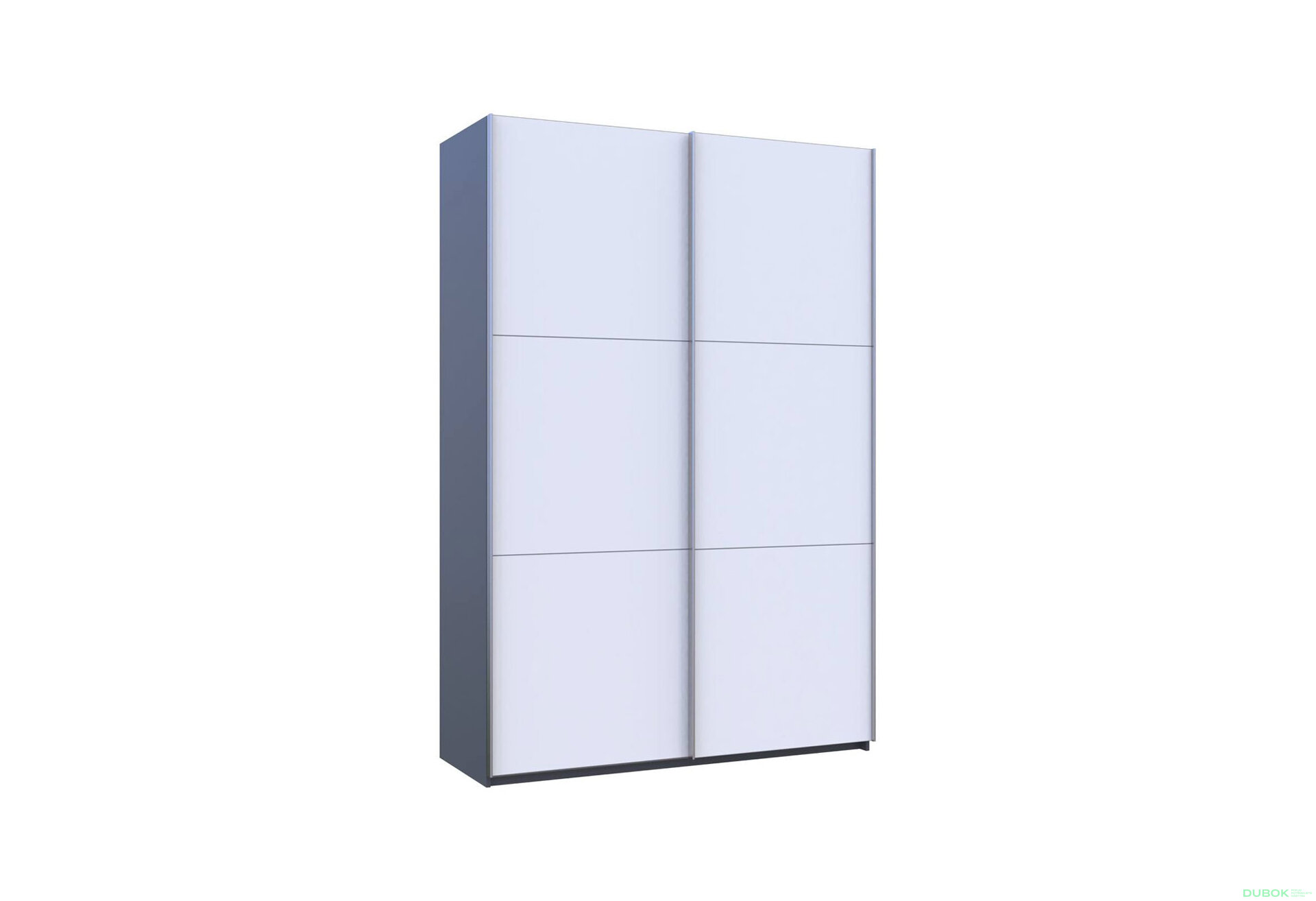 Obrázek 3 - Skříň G-Caiser Doros s 2 dveřmi, 160 cm, grafit / bílá