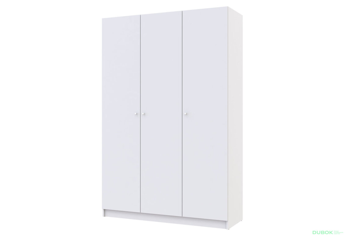 Skříň Promo se 3 dveřmi 135 cm, bílá