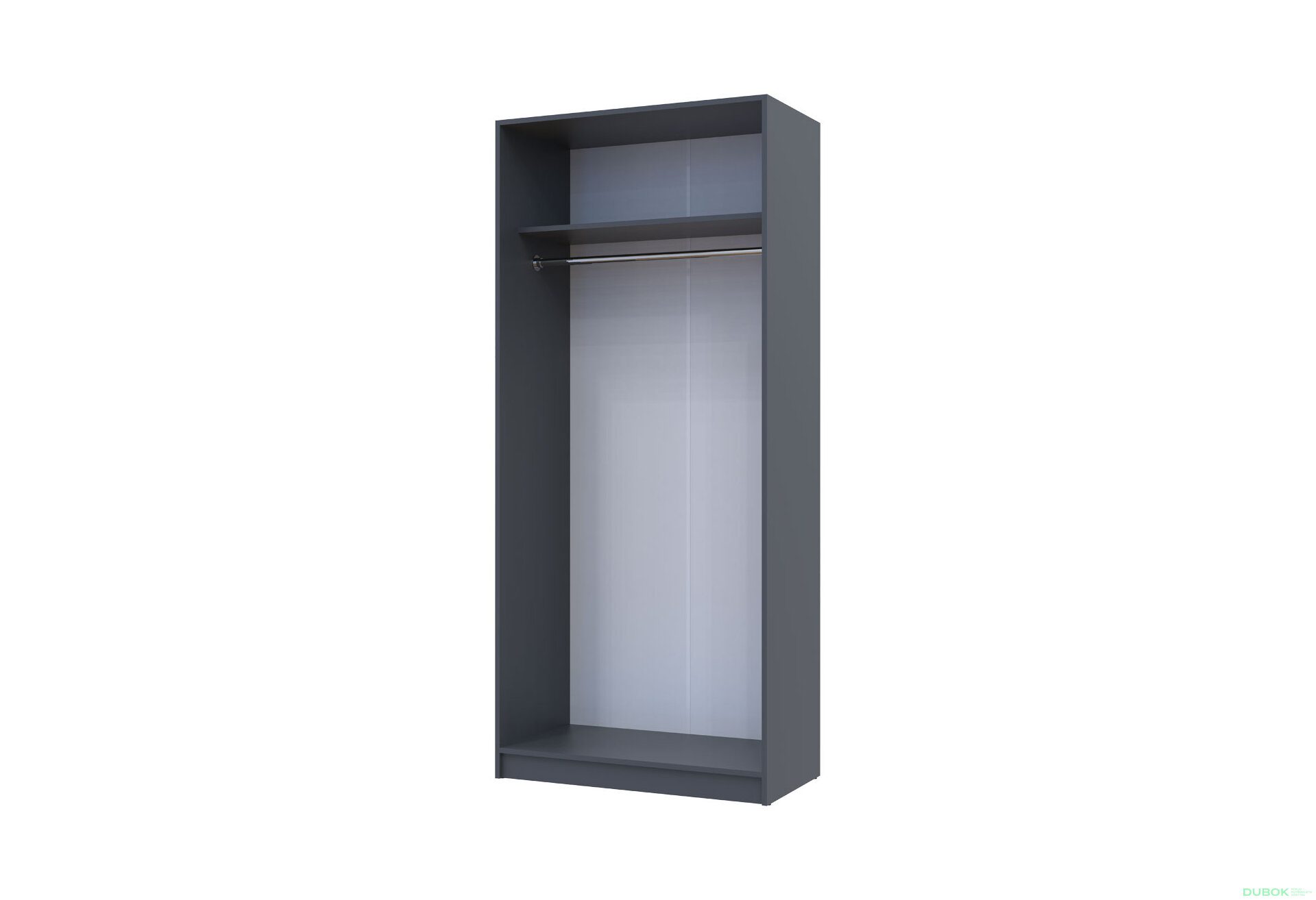 Obrázek 5 - Skříň Promo s 2 dveřmi 90 cm, grafitová