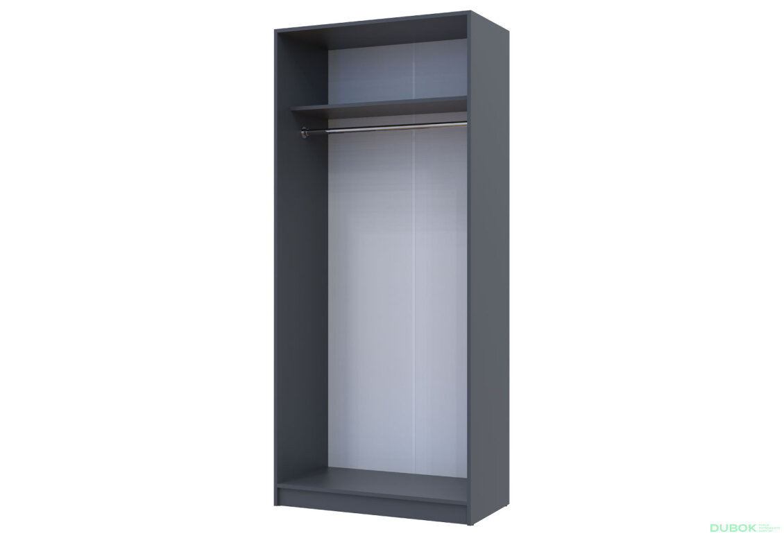 Obrázek 5 - Skříň Promo s 2 dveřmi 90 cm, grafitová