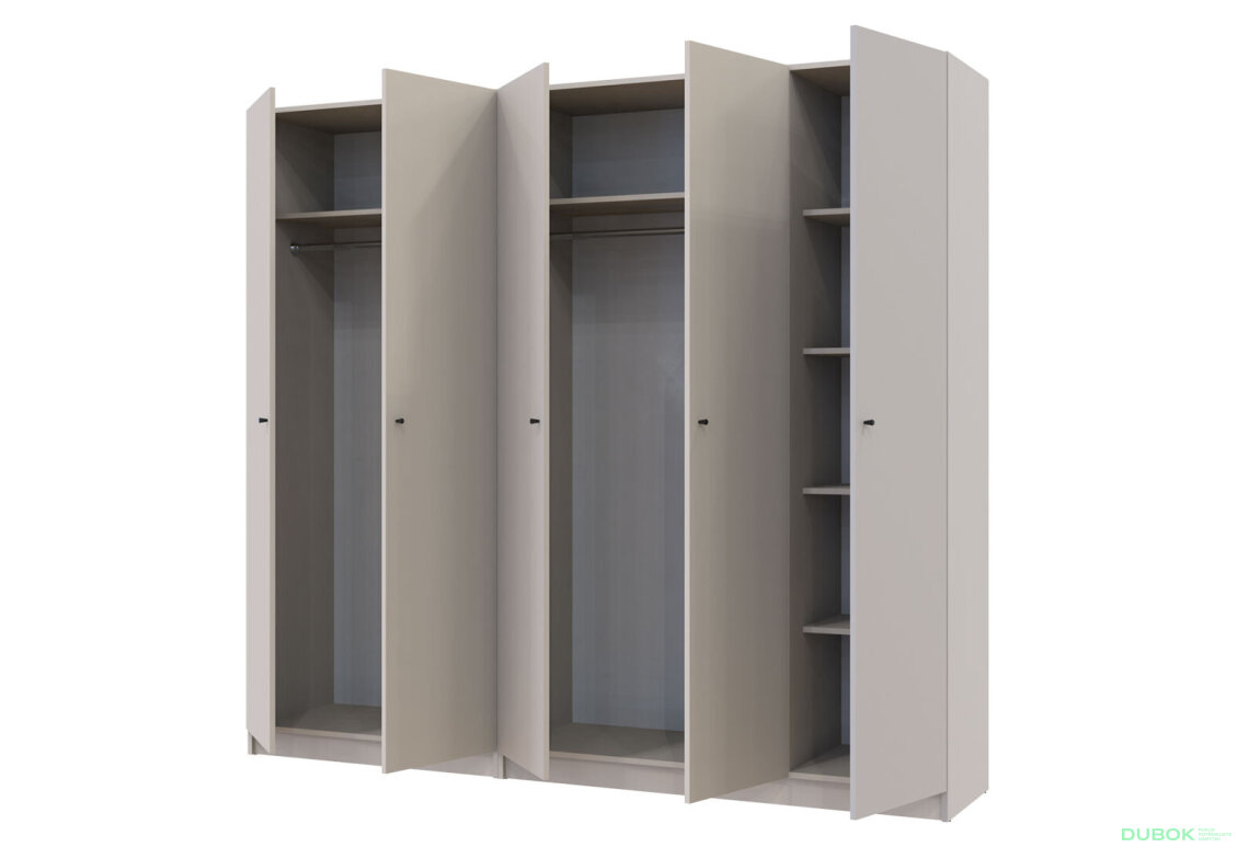 Obrázek 5 - Skříň Promo se 5 dveřmi 225 cm Kašmír