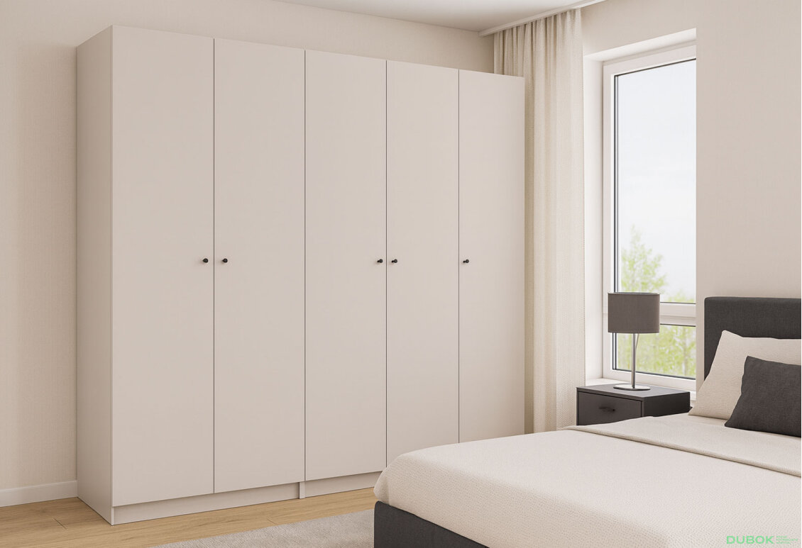 Obrázek 2 - Skříň Promo se 5 dveřmi 225 cm Kašmír