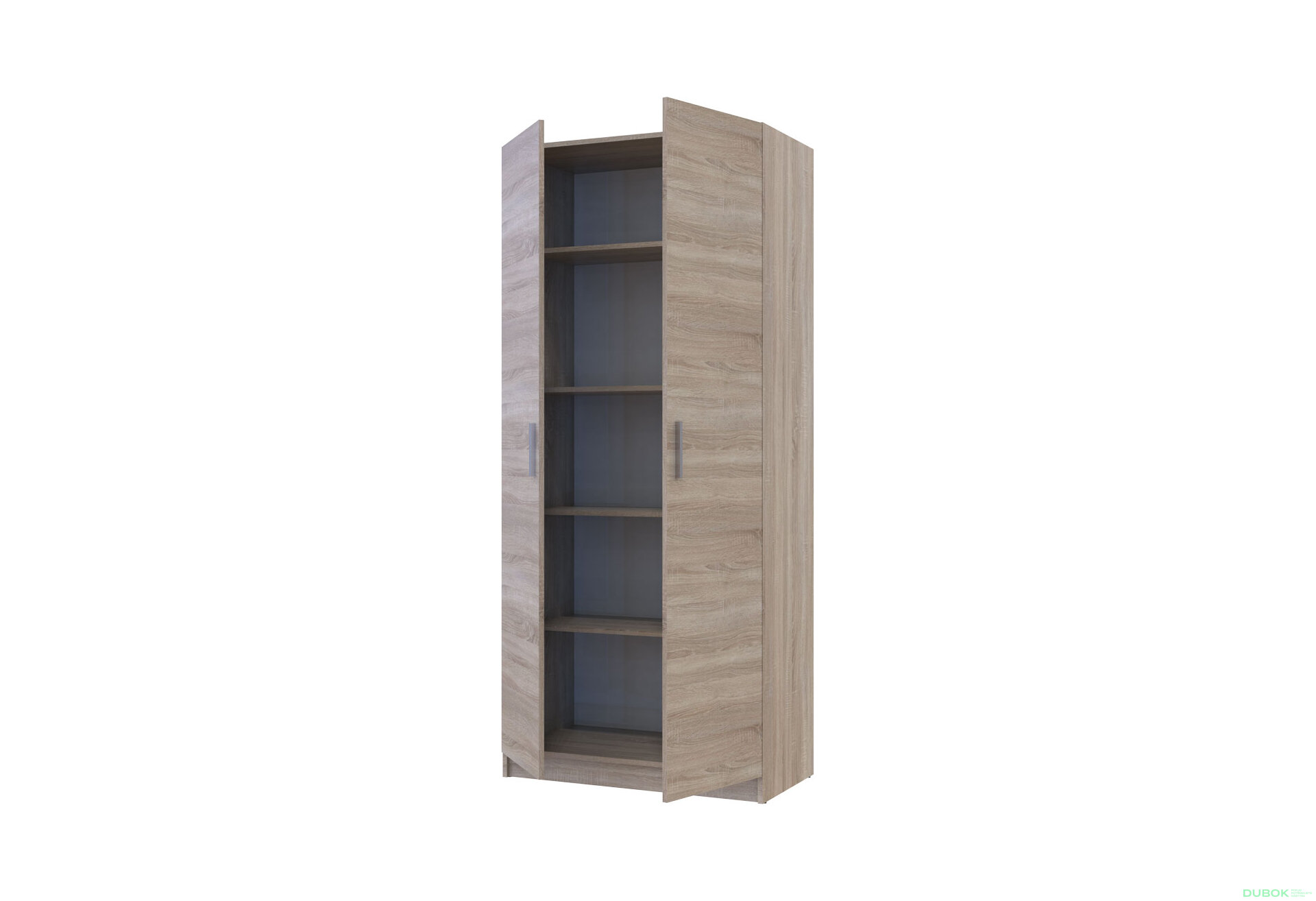 Obrázek 4 - Skříň Promo s policemi 2 DTD 90x48x204 Dub sonoma