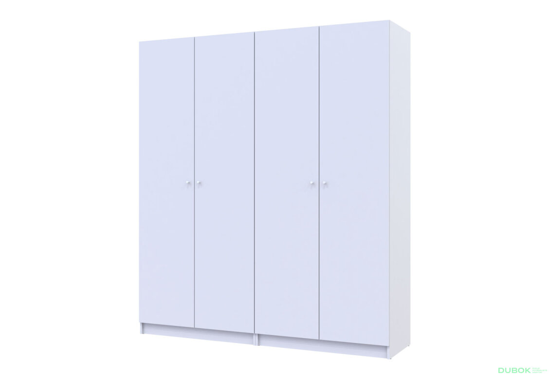 Skříň Promo s policemi 2+2 DTD 180×48×204 Bílá