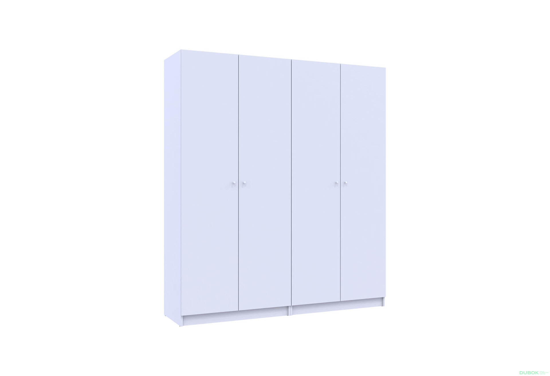 Obrázek 6 - Skříň Promo s policemi 2+2 DTD 180×48×204 Bílá