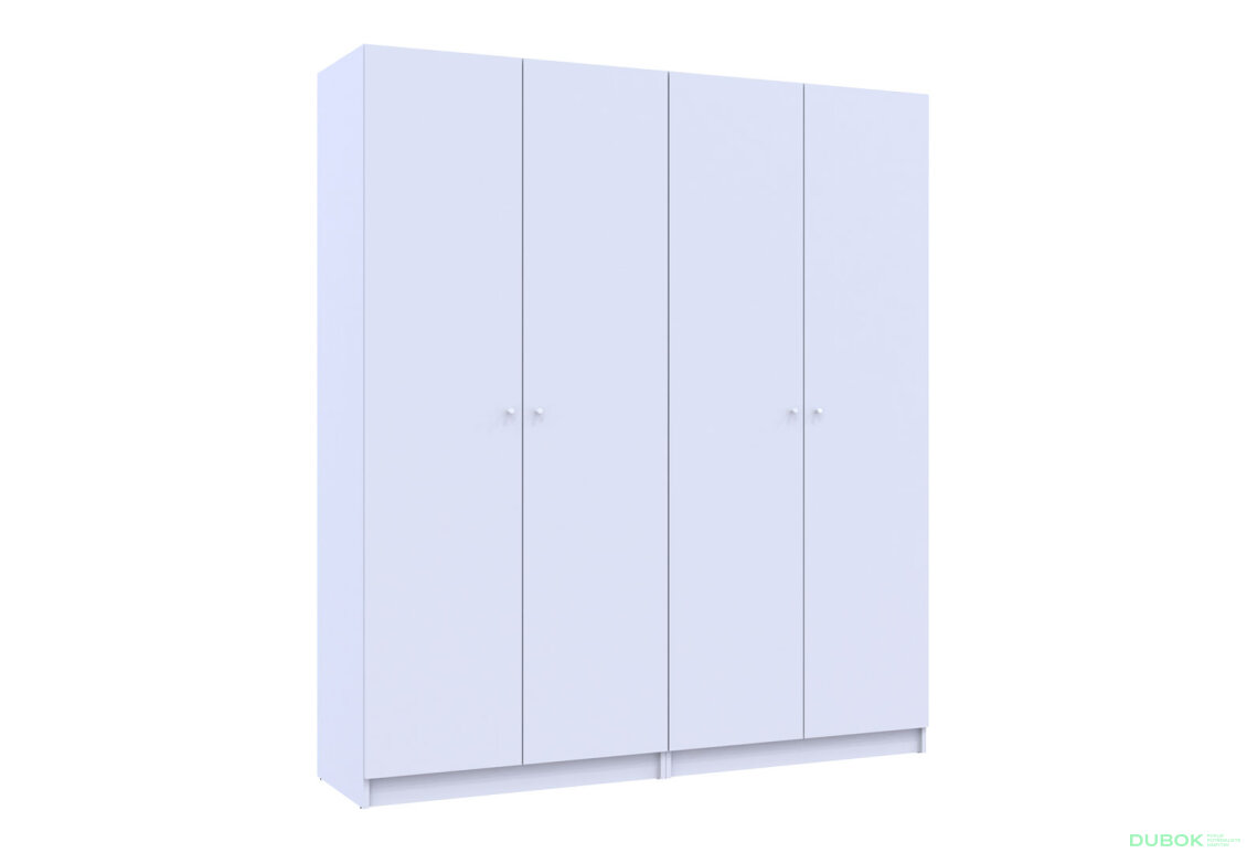 Obrázek 6 - Skříň Promo s policemi 2+2 DTD 180×48×204 Bílá