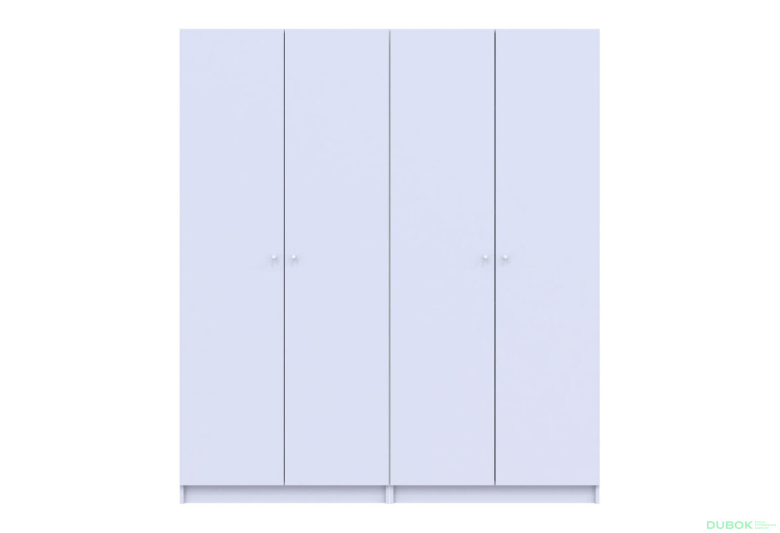 Obrázek 5 - Skříň Promo s policemi 2+2 DTD 180×48×204 Bílá