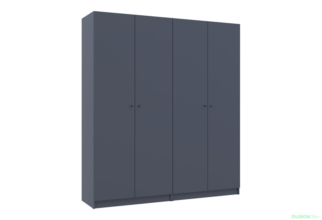 Obrázek 12 - Skříň Promo s policemi 2+2 DTD 180×48×204 Grafit