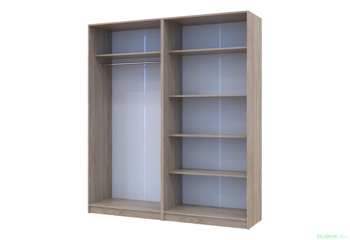 Obrázek 9 - Skříň Promo s policemi 2+2 DTD 180×48×204 Dub sonoma