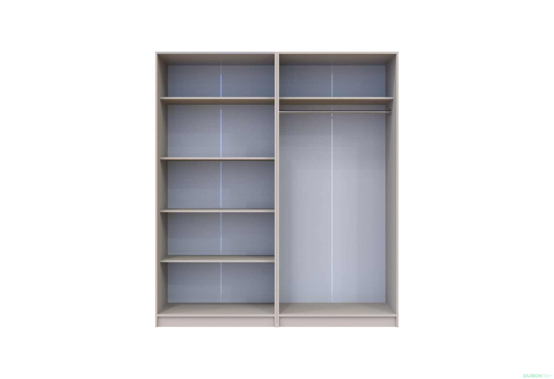 Obrázek 8 - Skříň Promo s policemi 2+2 DTD 180×48×204 Kašmír