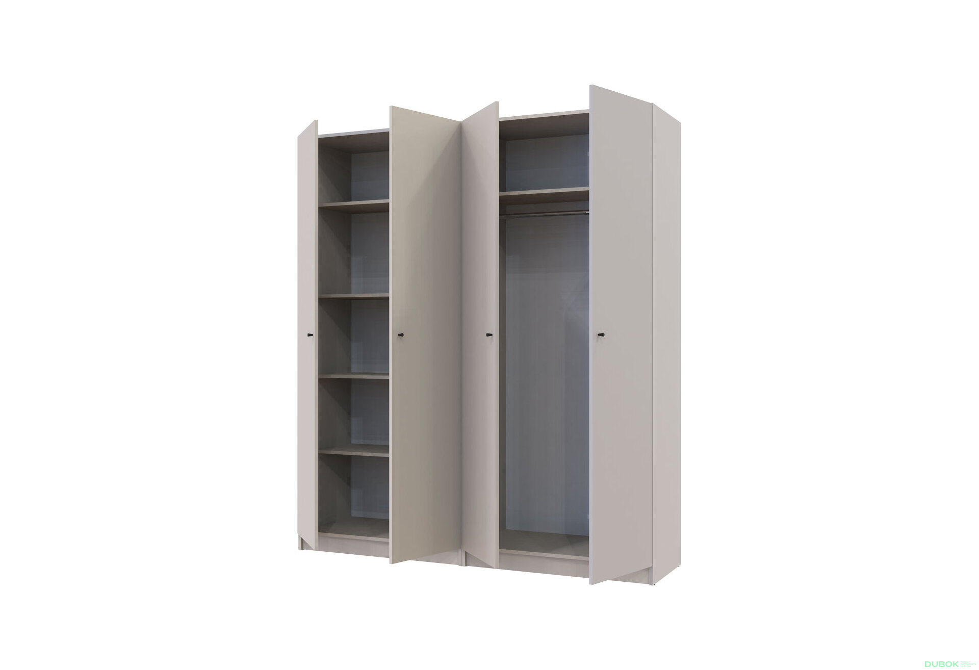 Obrázek 9 - Skříň Promo s policemi 2+2 DTD 180×48×204 Kašmír