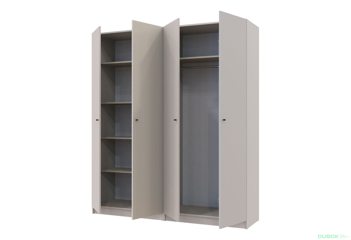 Obrázek 9 - Skříň Promo s policemi 2+2 DTD 180×48×204 Kašmír