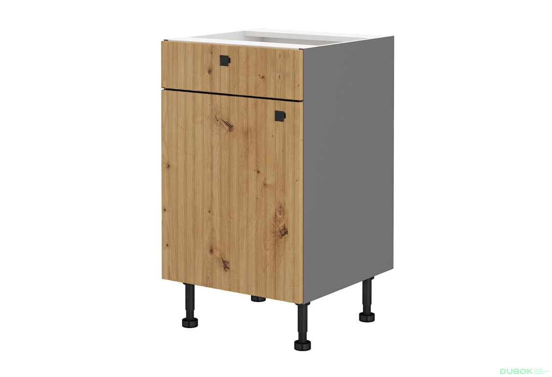 Obrázek 5319 - Kuchyňská sestava 2.6 m Ava antracit / dub artisan