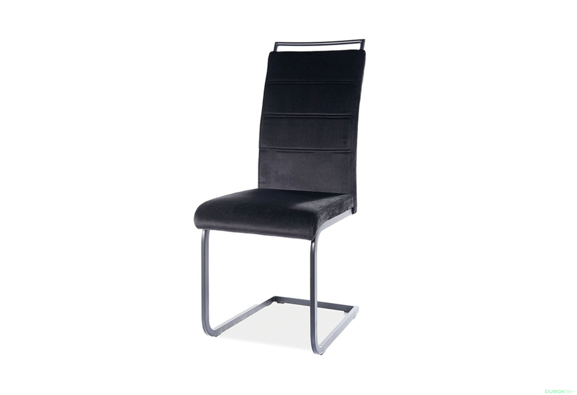 Obrázek 1 - Židle H-441 Velvet, černý 117, kov černá matná
