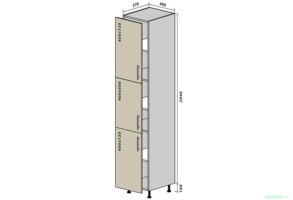 N40 Skříňka 40x214 Prajm / Prime