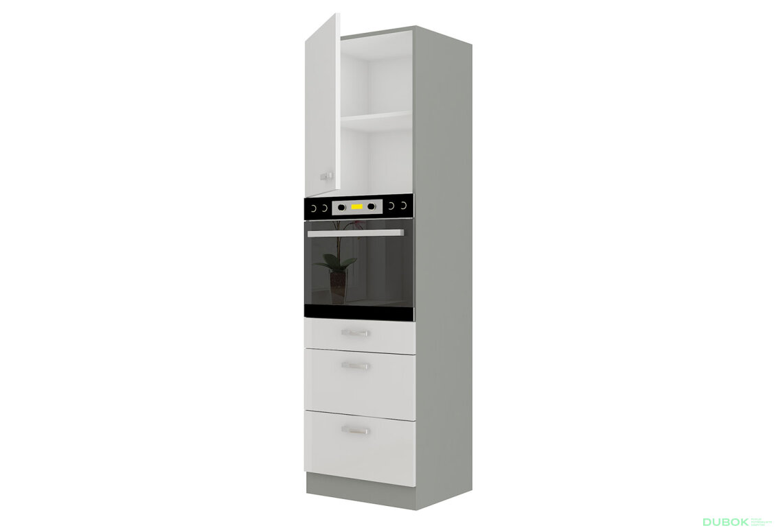 Obrázek 2 - 60 DPS-210 3S 1F premium box Bianca šedý platinový / bílý lesk