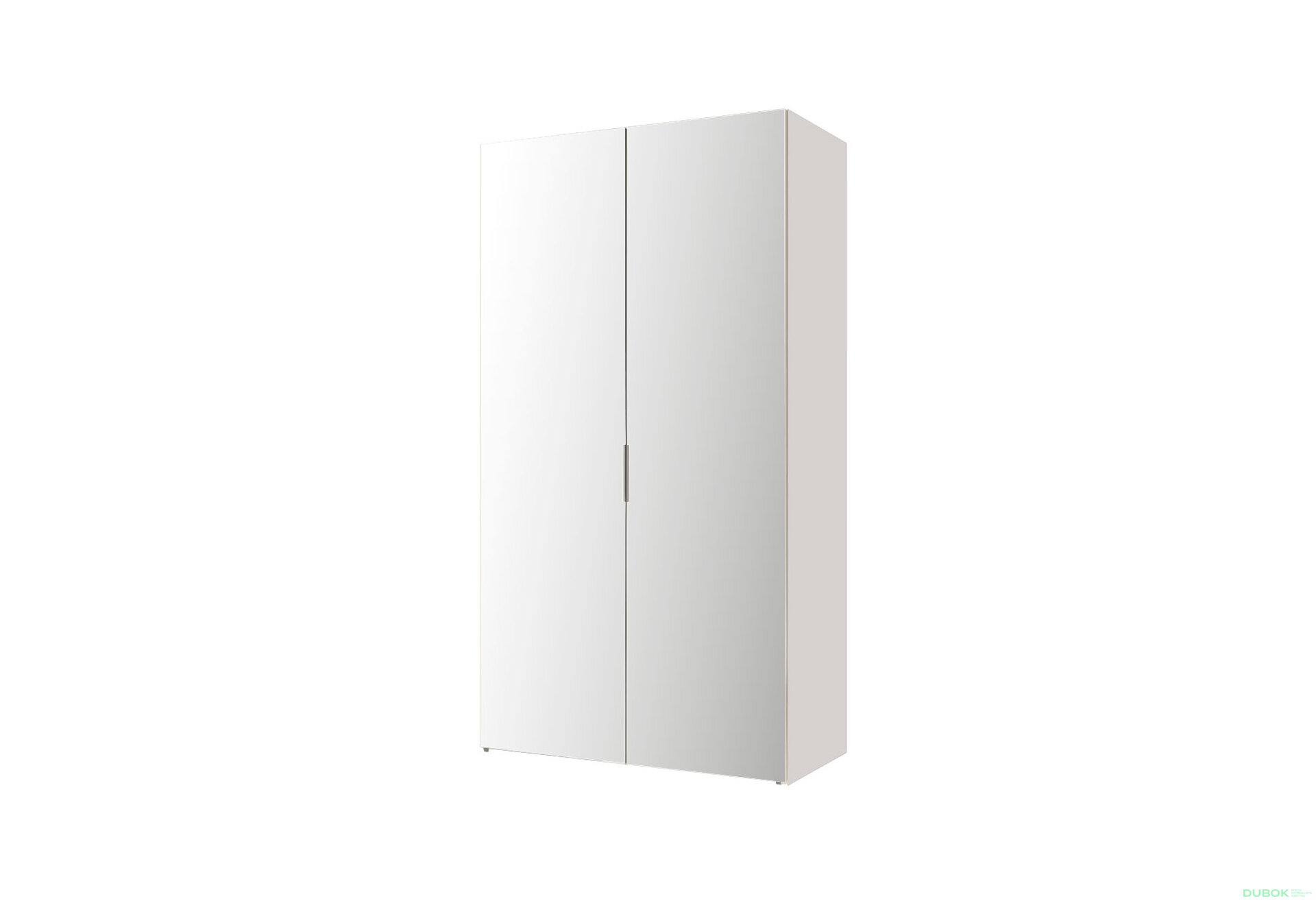 Obrázek 1 - Skříň 2D 100 Zrcadlo, korpus bílý AL Módulní skříň Modus