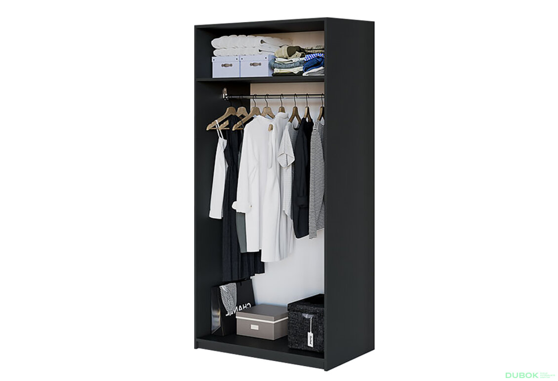 Modul №2 ŠU-1000*2050 DTD 18 mm antracit