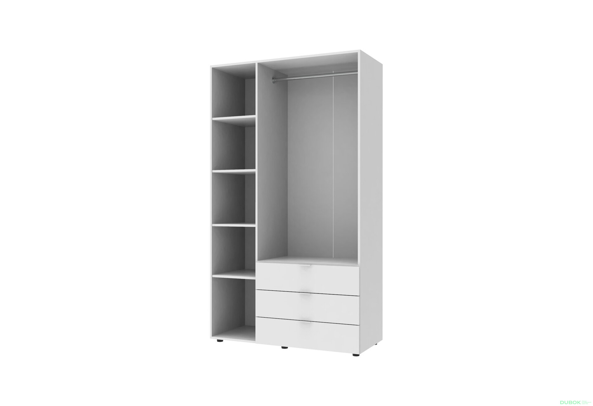 Obrázek 3 - Skříň třídveřová Gelar 116.2 cm Bílá