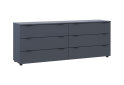 Obrázek 4 - Komoda Ron 9 s 6 zásuvkami 160х38х62 grafit