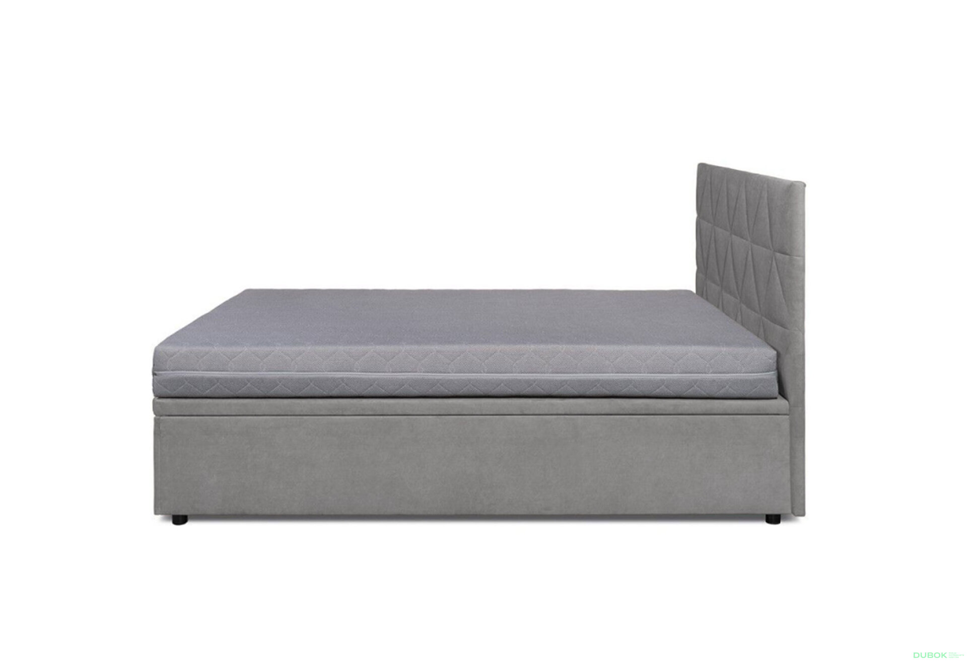 Obrázek 4 - Postel Fro Caro 140x200 s roštem, úložným prostorem Mono 246, šedá