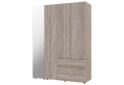 Obrázek 1 - Skříň čtyřdveřová se zrcadlem Gelar 155.2 cm Dub sonoma