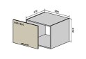 Obrázek 1 - V76 horní skříňka nad digestoř Penál 60 MoDa Mat / MoDa Matt