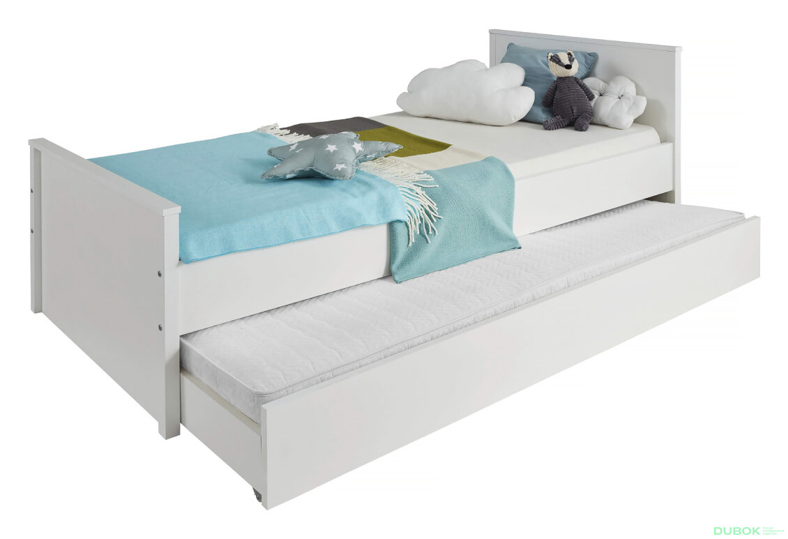 Obrázek 2 - Postel 90x200 + zásuvka postele bílý Ole