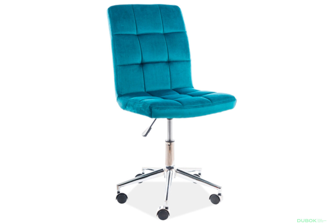 Obrázek 2 - Otočné křeslo Q-020 Velvet, tyrkysový Bluvel 85