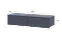 Obrázek 7 - Toaletní stolek Levía grafit 2š 100x32x22