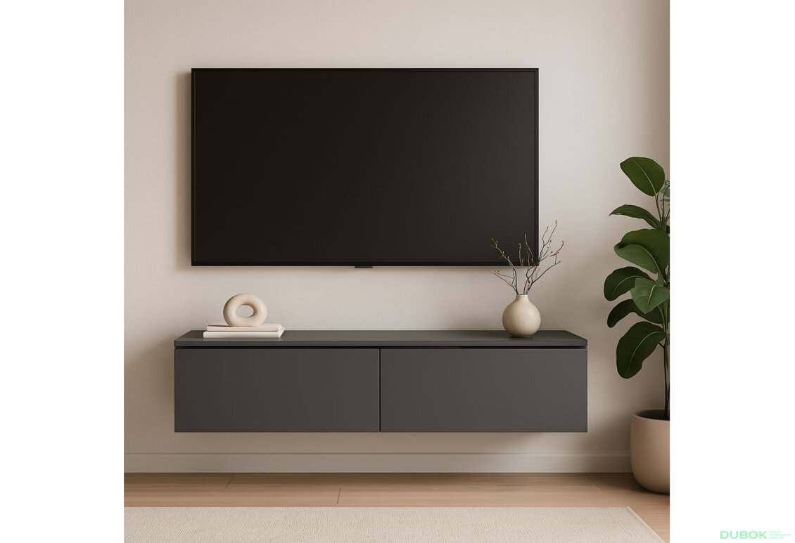 Obrázek 2 - Toaletní stolek Levía grafit 2š 100x32x22
