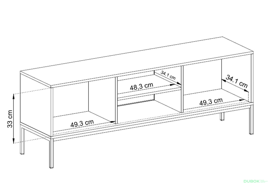 Obrázek 7 - TV stolek MRTV154 Mono pískově béž