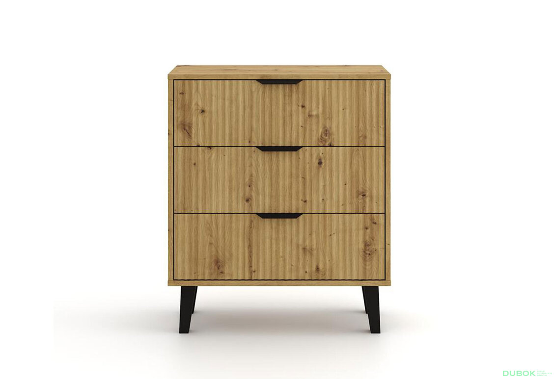 Obrázek 3 - Komoda Borg Duo 3Š dub artisan