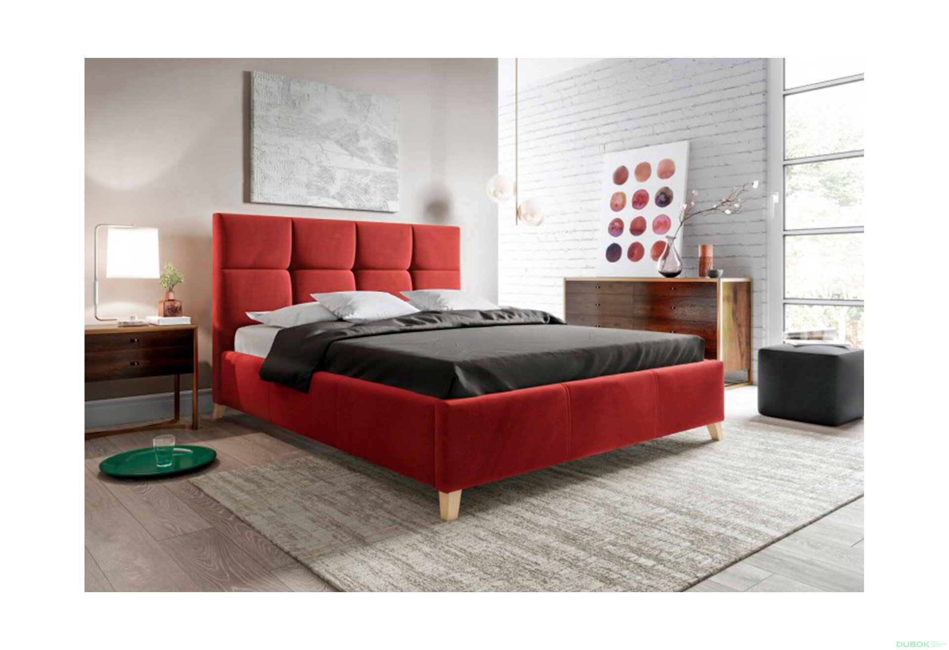 Obrázek 3 - Postel Sara 160x200 Matt Velvet 59 Davis Buk E10