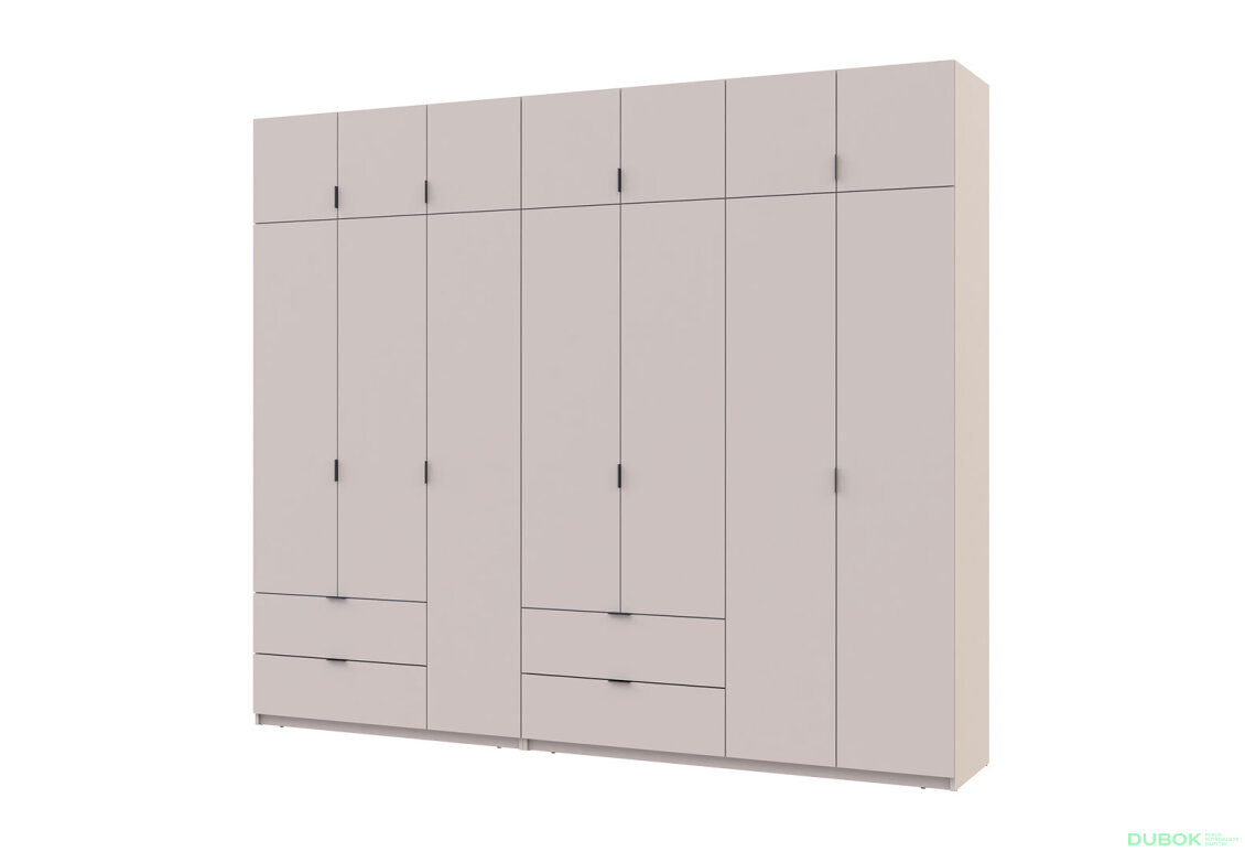 Skříň Lukas 3+4 DT 280 kašmír