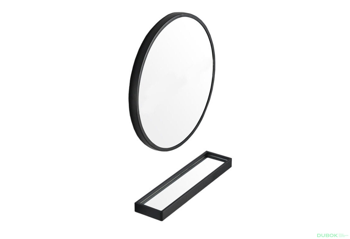Obrázek 6 - Zrcadlo s policí 80 cm černé