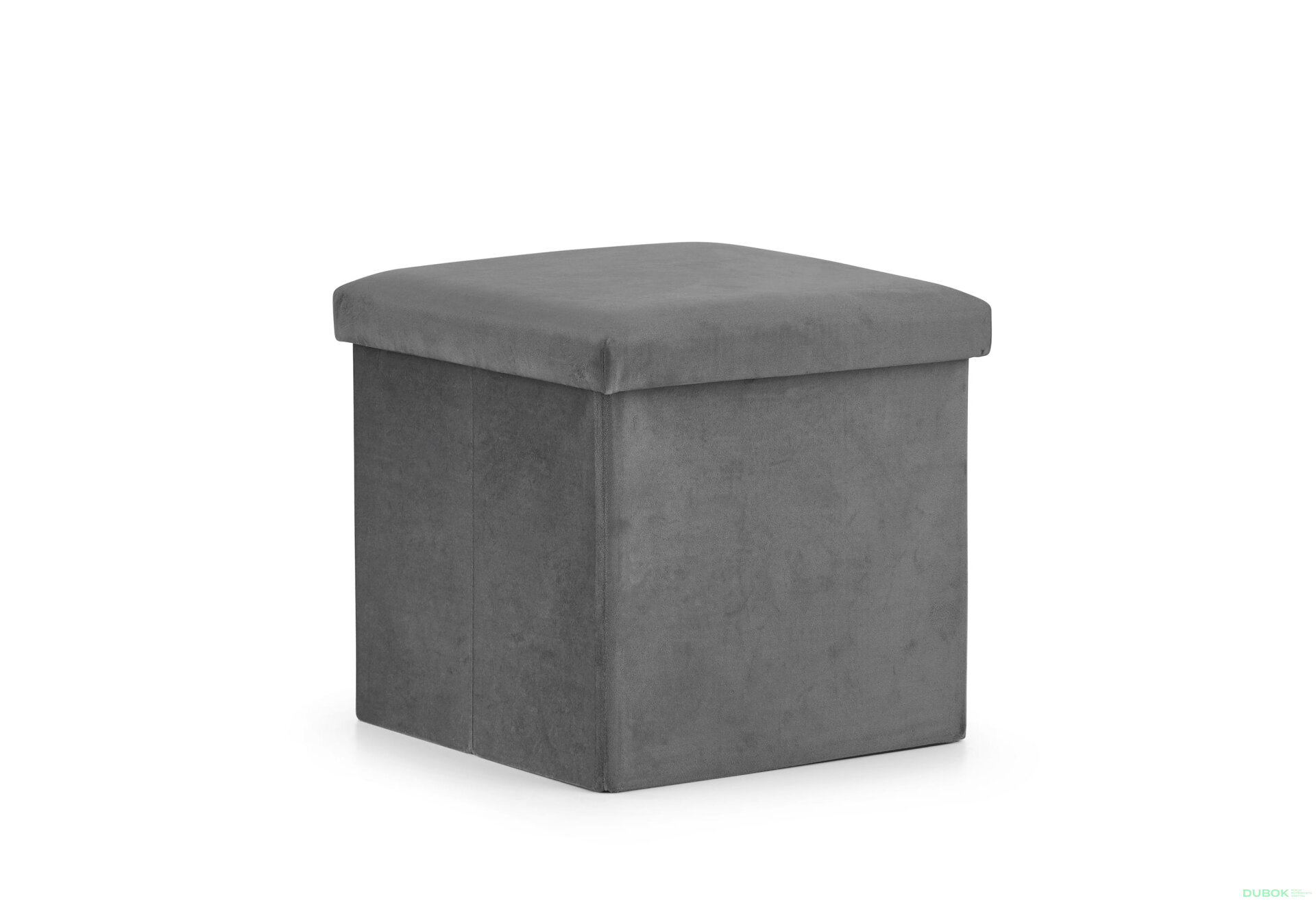 Obrázek 1 - Puf skládací L - 38x38x38 cm samet šedý