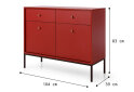 Obrázek 9 - Komoda MKSZ104 Mono bordo