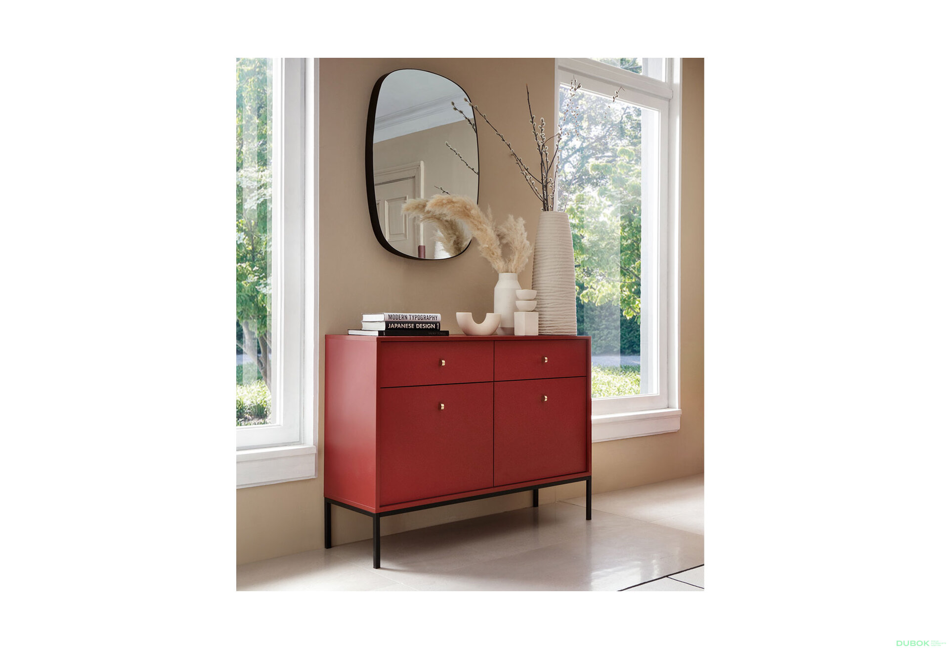 Obrázek 8 - Komoda MKSZ104 Mono bordo