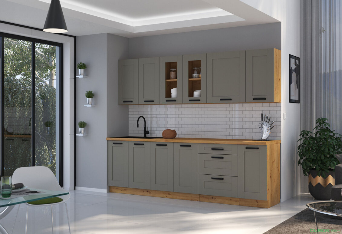 Obrázek 6 - Modulární kuchyně Luna artisan / clay grey