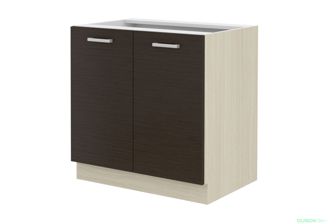 Obrázek 4845 - Kuchyňská sestava 2.6 m Chamonix dub ferrara / tmavé legno